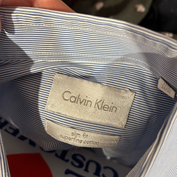 Calvin Klein Slim Fit Button Down, Neck 15.5 - Picture 2 of 2
